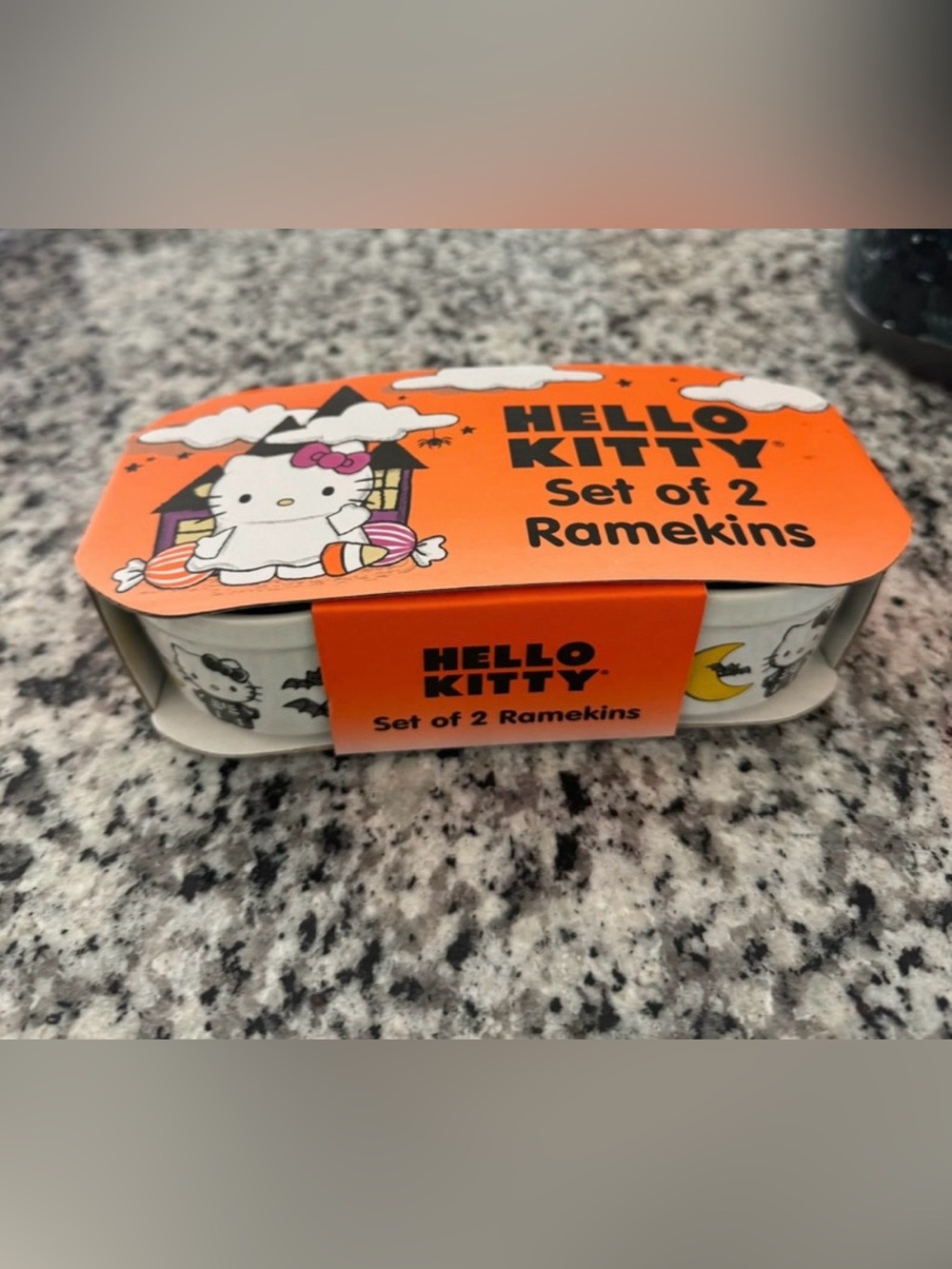 Hello Kitty Halloween Witch Ramekins Set of 2 Zrike Brands NEW